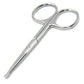 Rounded Stainless Steel Facial Hair Scissors – Safety Scissors for Nose Hair, Eyebrows, Eyelashes, Mustache, Beard, and Baby Nails