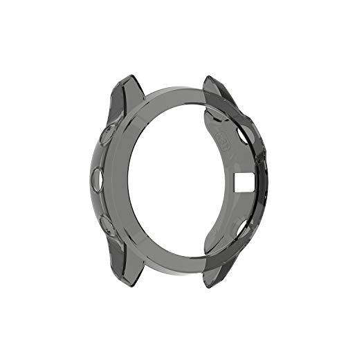Buy now RuenTech Case Cover Compatible with Garmin Fenix 6X/6X Pro/Fenix 6X Sapphire Case Protector TPU Protective Case Frame for Fenix 6X Smart Watch (Black&Transparent) at indiglob india