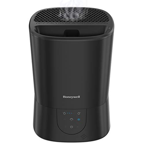 Buy now Honeywell Easy-to-Care Filter Free Warm Mist Humidifier, Medium Rooms, 1.5 Gallon Tank ƒ?? Humidistat for Bedroom, Home or Office Black at indiglob india