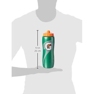 Gatorade Water Squeeze Bottle, 32 oz. with Fast Cap Makes it Easy to Remove and Refill Quickly, Green