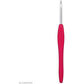 Clover 1043/E Magenta Amour Crochet Hook, Size E, 3.5mm, Red