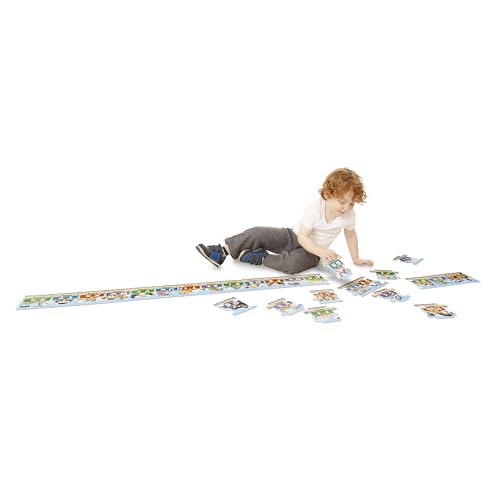 Buy now Melissa & Doug Alphabet Express Jumbo Jigsaw Floor Puzzle (27 pcs, 10 feet Long) - FSC Certified at indiglob india