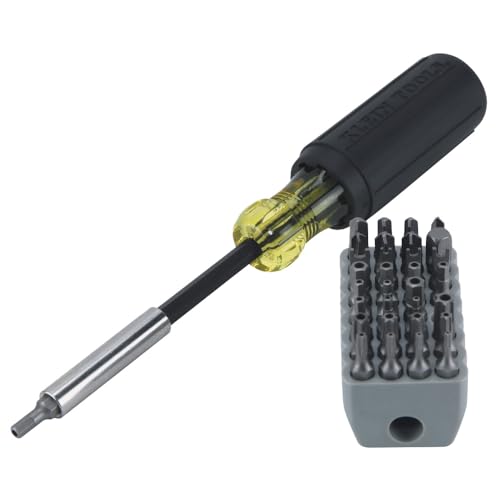 Buy now Klein Tools 32510 Magnetic Multibit Screwdriver with Sturdy Torx, Hex, Spanner, Tri-Wing, Torq and Nut Tamperproof Bits and Storage Block at indiglob india