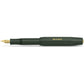 Kaweco CLASSIC SPORT Fountain Pen Black with 23 Carat Gold-Plated Steel Nib and Iridium Tip for Ink Cartridges I Sport Fountain Pen 13 cm I Nib: B (Broad)