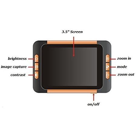 Buy now ViSee LVM-300 3.5 Inch Portable Video Magnifier Reading Aide for Low Vision with Stand at indiglob india