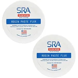 Buy now SRA Solder 135 Rosin Paste Soldering Flux For Electronics, No Clean Flux Made for Lead and Lead-Free Solder Circuit Boards and Copper Electrical Wire - Safe Clean Residues with No Goopy Mess (2oz Jar) Rosin Flux - 2 Pack at indiglob india
