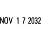 Trodat Printy 4820 Date Stamp, Self-Inking Stamp for Professional and Personal Applications, 3/8” x 1-¼”, Eco-Friendly Climate Neutral Product (Black)