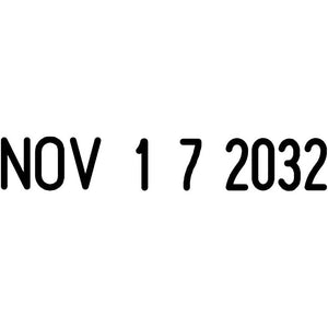 Trodat Printy 4820 Date Stamp, Self-Inking Stamp for Professional and Personal Applications, 3/8” x 1-¼”, Eco-Friendly Climate Neutral Product (Black)