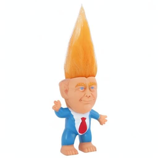 Buy now Donald Trump Toys Cute Rubber Troll Doll Toy Trump 2025 Take America Back, Troll Dolls Great Gifts for Trumps Fans（Red Tie） at indiglob india