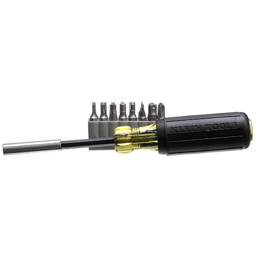Buy now Klein Tools 32510 Magnetic Multibit Screwdriver with Sturdy Torx, Hex, Spanner, Tri-Wing, Torq and Nut Tamperproof Bits and Storage Block at indiglob india