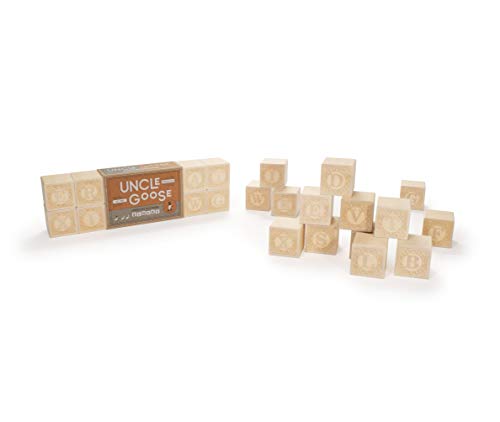 Buy now Uncle Goose Uppercase Alphablank Blocks - Made in The USA at indiglob india