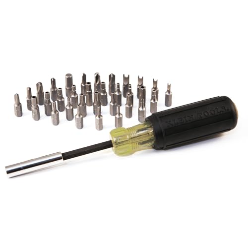 Buy now Klein Tools 32510 Magnetic Multibit Screwdriver with Sturdy Torx, Hex, Spanner, Tri-Wing, Torq and Nut Tamperproof Bits and Storage Block at indiglob india