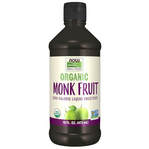 Buy now NOW Foods, Certified Organic Monk Fruit Liquid, Zero-Calorie Liquid Sweetener, Non-GMO, Low Glycemic Impact, 2-Ounce at indiglob india