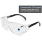 Cover2 IR OTG Safety Glasses 6966 Black Temples, IR Filter Shade 5.0 Lens