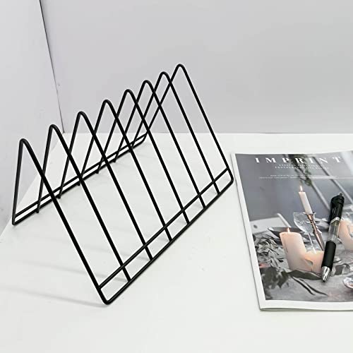 Buy now File Organizer-Metal Newspaper Holder-Magazine File Storage-Desktop Storage Book Rack-File Folder Holders-Office Products(Black at indiglob india