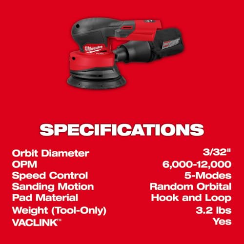 Buy now Milwaukee Electric - M18 Fuel 5 INCH Random Orbital Sander at indiglob india