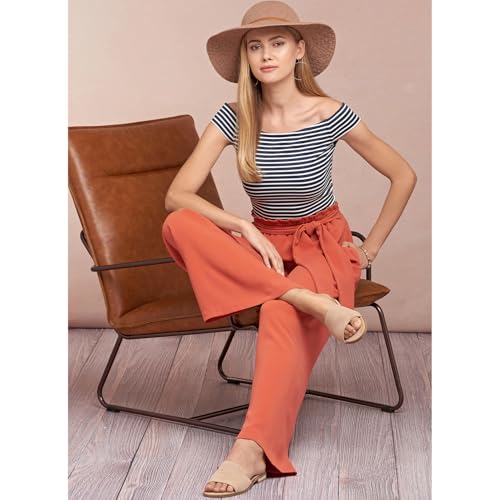 Buy now Simplicity US8605A Easy to Sew Women's Skirts and Loose Fitting Pants Sewing Patterns, Sizes 6-24 at indiglob india