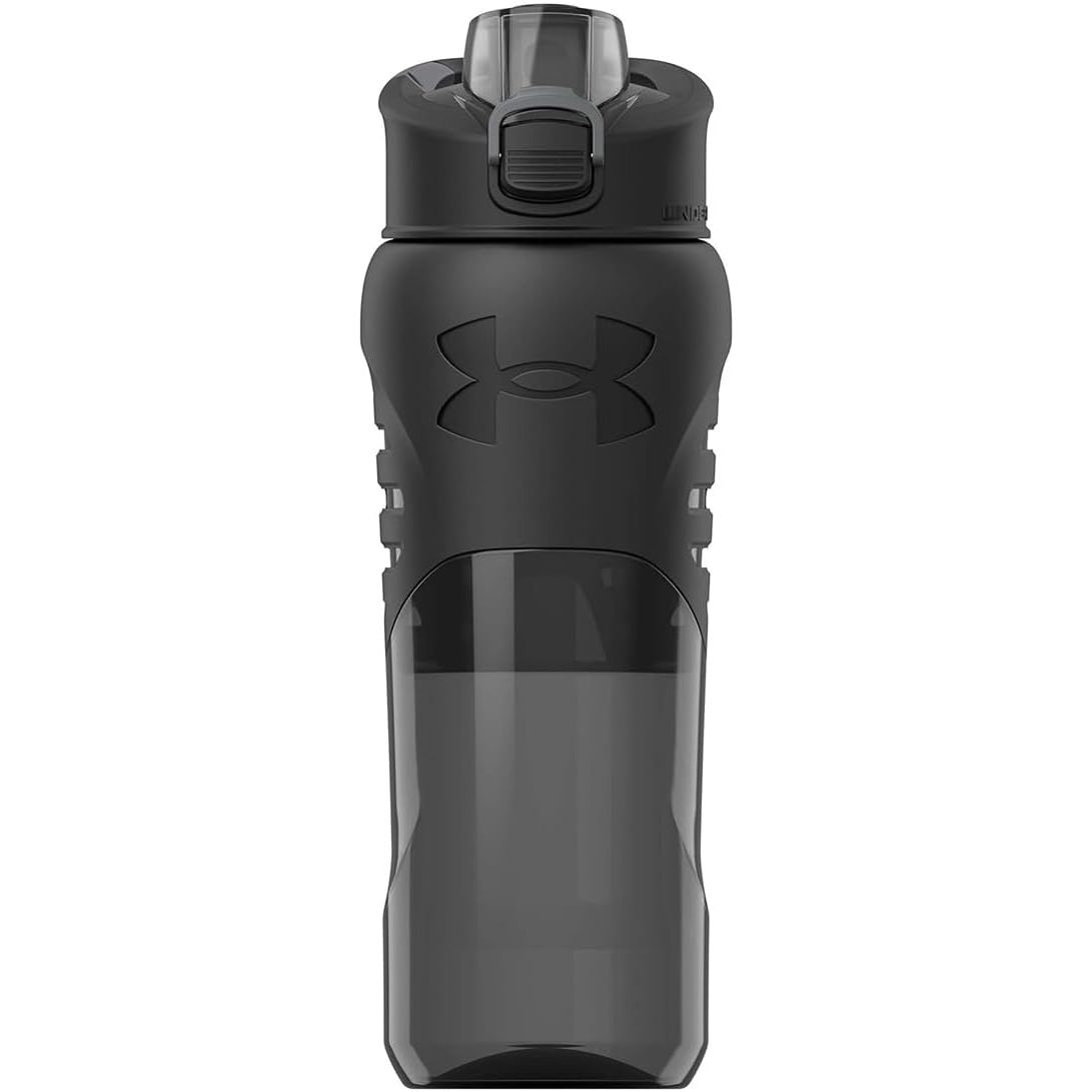 Under Armour 24oz Grip Water Bottle, Pro Lid Cover, Silicone Body Grip, Shatter Proof, Stain & Odor Resistant