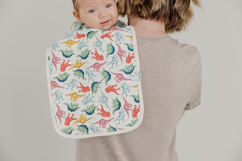 Buy now Copper Pearl Baby Burp Cloth Large 21''x10'' Size Premium Absorbent Triple Layer 3-Pack Gift Set Jurassic Park at indiglob india