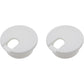 1-3/8 Inch (35 mm) U-Shaped Opening Desk Grommet 2 Pcs ABS Plastic Cable Hole Cover Cable Cord Grommet to Arrange Wires & Cords Through Computer Table/Countertops (White)