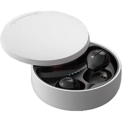 Invisible Earbuds Mini Single Earbuds Tiny Discreet Hidden Earphones for Work, Small Ear Canals in-Ear Wireless with Charging Case for Work