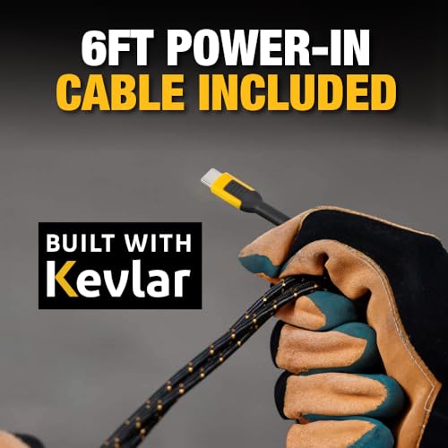 Buy now DEWALT Heavy Duty Wireless Charger, 10W Max Fast Wireless Charging Pad Compatible with iPhone 17/16/15/14/13/12/11/X/8 Pro Max Plus Samsung Galaxy S22/S21 AirPods (Type C Cable/AC Adapter Included) at indiglob india