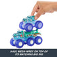 Buy now Hot Wheels Monster Trucks Multipack, 1:64 Scale Mega-Wrex & Tiger Shark Toy Trucks with Big Rigs in Matching Power Smashers Deco at indiglob india
