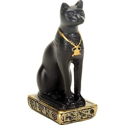 Buy now Egypt 3-Inch Egyptian Black Bastet Feline Cat Goddess Statue at indiglob india