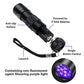 Buy now SEVENKA Black Light Flashlight, 2 Pack 12 LED UV Blacklight Flashlight, 395nm Handheld Mini Torch Light, Professional Urine Detector for Dog Pet Urine Stains, Bed Bugs and Scorpions. at indiglob india