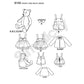 Buy now Simplicity 8155 Make Your Own Teddy Bear with Accessories and Clothes Sewing Pattern, 6 Pieces at indiglob india