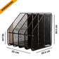 Buy now File Rack, 4-Slot Mesh Metal Magazines File Desk Organizer - Black Holder at indiglob india