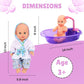 Buy now Liberty Imports Baby Bath Toys 13-Inch Little Newborn Doll Bath Set - Real Working Bathtub with Detachable Shower Spray and Accessories for Kids Pretend Play at indiglob india