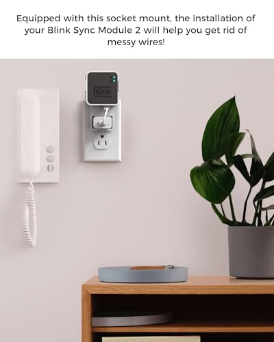 Buy now Wall Mount for Blink Outdoor 4 (4th Gen) Camera Mount, Compatible Battery Extension Pack Mount,with Sync Module2 Mount,Weatherproof Protective Housing and 360 Degree Adjustable Wall Mount at indiglob india