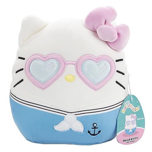 Buy now Squishmallows Original 8-Inch Hello Kitty Heart Glasses Plush - Official Jazwares Sanrio Valentine's Day Plush - Collectible Soft Squishy Stuffed Animal Toy - Gift for Kids, Girls & Boys at indiglob india