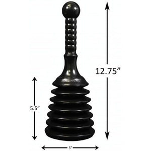 Master Plunger MPS4 Sink & Drain Plunger for Kitchen Sinks, Bathroom Sinks, Showers, and Bathtubs. Small and Strong Design with Large Bellows Commercial & Residential Use, Black