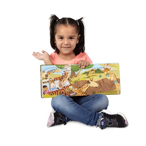 Buy now Melissa & Doug Children's Book - Poke-A-Dot: The Wheels on the Bus Wild Safari (Board Book with Buttons to Pop) at indiglob india