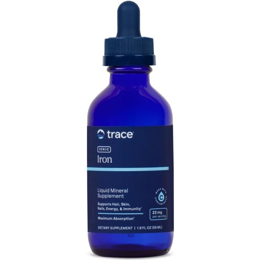 Trace Minerals Ionic Iron 22 mg - Dietary Supplement to Support Immune System Health & Energy - Liquid Ionic Trace Mineral Supplement with Ferrous Sulfate - 1.9 fl oz (About 46 Servings)