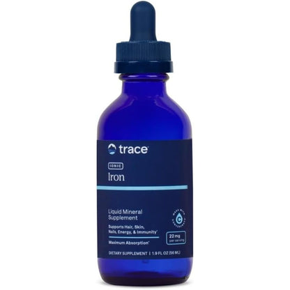 Trace Minerals Ionic Iron 22 mg - Dietary Supplement to Support Immune System Health & Energy - Liquid Ionic Trace Mineral Supplement with Ferrous Sulfate - 1.9 fl oz (About 46 Servings)