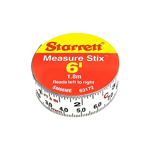 Buy now Starrett Tape Measure Stix with Adhesive Backing - Mount to Work Bench, Saw Table, Drafting Table - 3/4" x 2m/6', English Metric, Left-Right Reading - SM66ME at indiglob india