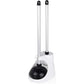 NEIKO 60166A Toilet Plunger with Patented All-Angle Design, Heavy-Duty Toilet Bowl Plunger with Aluminum Handle, Bathroom Necessity, Black, 1-Pack