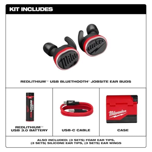 Buy now Milwaukee Electric - USB BLUETOOTHREG JOBSITE Ear Buds at indiglob india