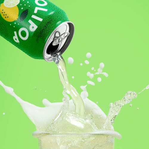 Buy now OLIPOP Prebiotic Soda Pop, Lemon Lime, Prebiotics, Botanicals, Plant Fiber, 12 fl oz (4 Cans) at indiglob india