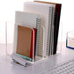 Buy now ROZO Magazine Holder, Clear Acrylic Desk File Organizer an Accessories, Office Organization and Storage 1 Pack (Clear 3V) at indiglob india
