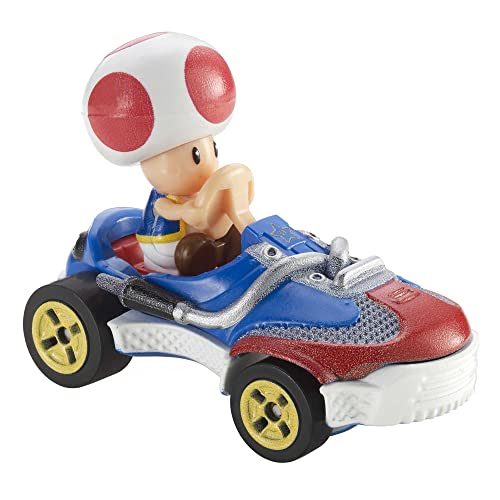 Buy now Hot Wheels GBG30 Mario Kart 1:64 Die-Cast Toad with Sneeker Vehicle at indiglob india