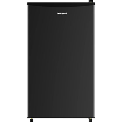 Buy now Honeywell Compact Refrigerator 3.3 Cu Ft Mini Fridge with Freezer, Single Door, Low noise, Removable Shelves, for Bedroom, Office, Dorm with Adjustable Temperature Settings, Black at indiglob india
