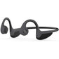 Bone Conduction Headphones Bluetooth 5.0 Open Ear Wireless Titanium HiFi Stereo with Mic Sweatproof Sports Headphones for Running Driving Cycling (Black)