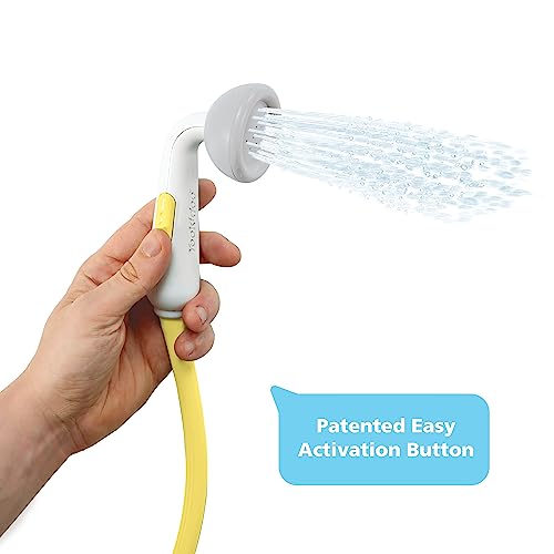 Buy now Yookidoo Baby Bath Shower Head - Elephant Water Pump and Trunk Spout Sprayer and Rinser-Control Water Flow from 2 Knobs Baby Bath Time Essentials for Newborn Babies in Tub Or Sink (Yellow) at indiglob india