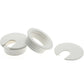 1-3/8 Inch (35 mm) U-Shaped Opening Desk Grommet 2 Pcs ABS Plastic Cable Hole Cover Cable Cord Grommet to Arrange Wires & Cords Through Computer Table/Countertops (White)
