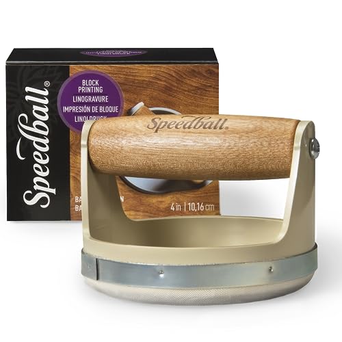 Buy now Speedball Block Printing Baren - Comfortable Wooden Handle, Made in the USA - 4 Inches (4139) at indiglob india