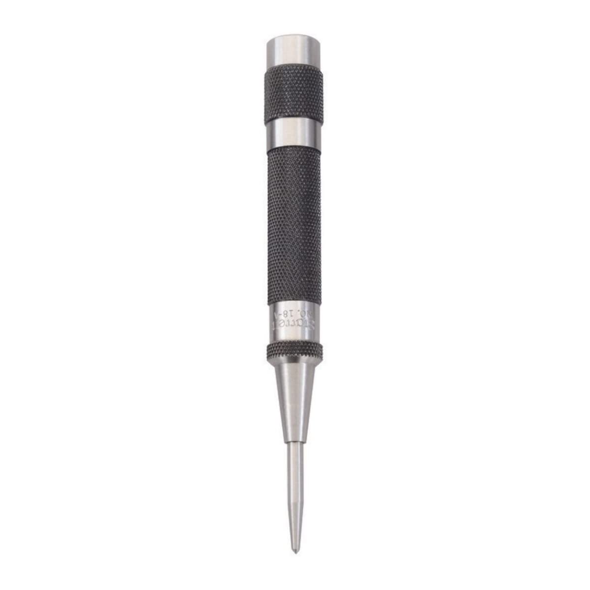 Buy now Starrett Steel Automatic Center Punch with Adjustable Stroke - 5" Length, 9/16" Punch Diameter, Lightweight, Knurled Steel Handle - 18A at indiglob india